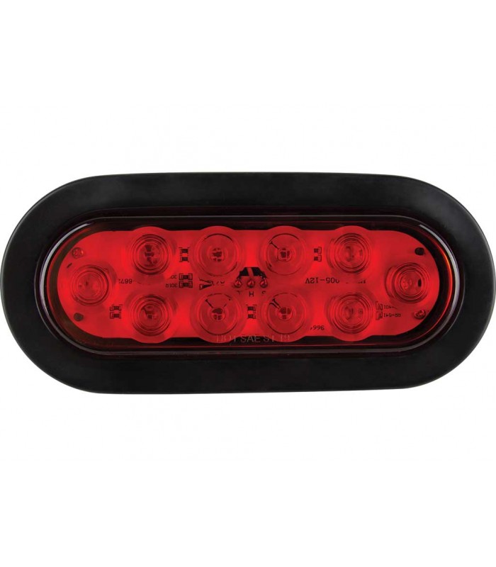 Tow Rite RT1530LED – Ensemble d'éclairage rouge ovale 6,5 po x 2,25 po