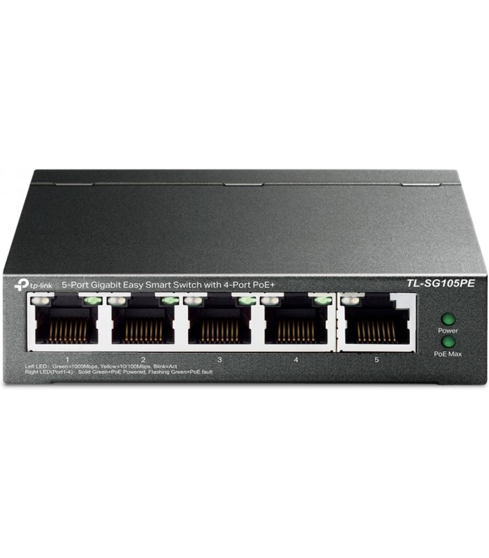 TP-Link 5 Port Gigabit PoE Switch, 4 PoE+ Port @65W