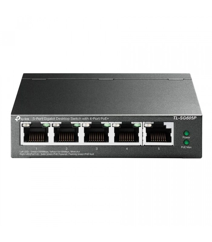 Commutateur réseau TP-Link TL-SG605P - 5 ports Gigabit - Réusiné Commutateur réseau TP-Link TL-SG605P - 5 ports Gigabit - Réusiné