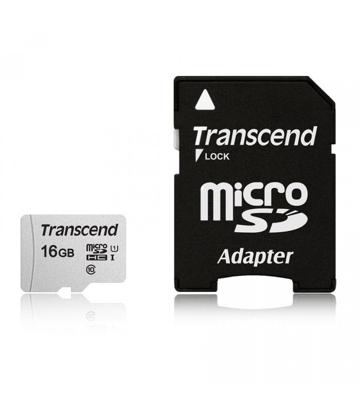 Transcend MicroSD UHS-I U3 16 Go avec adaptateur