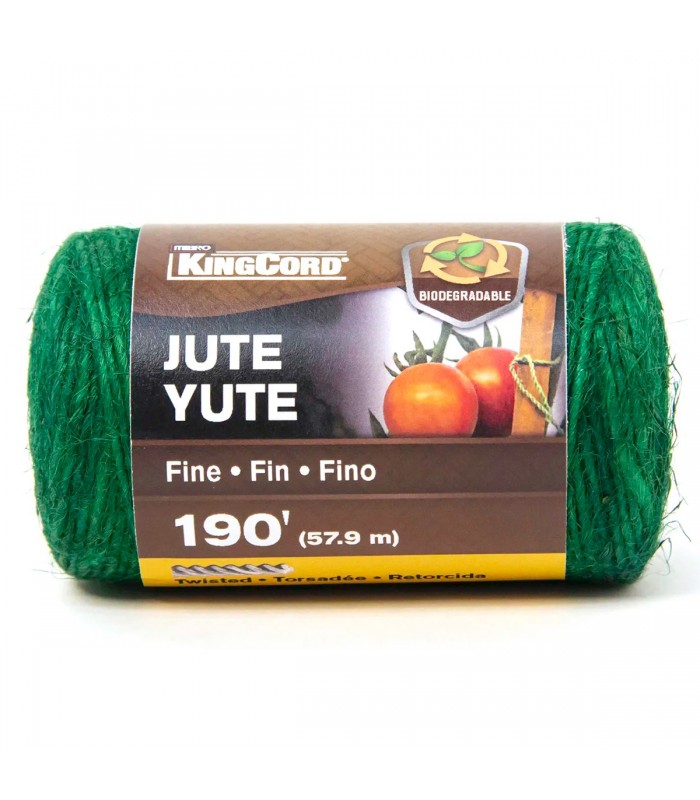 Twisted Jute Twine Fine 190 ft. Green