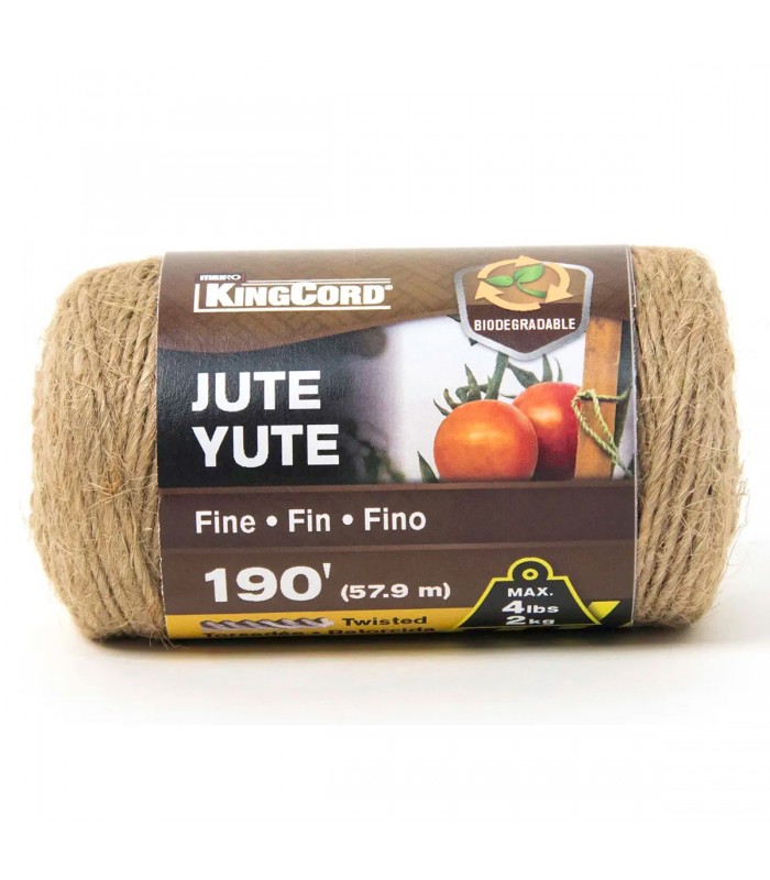 Twisted Jute Twine Fine 190 ft. Natural