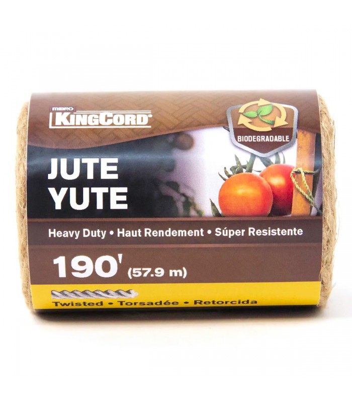 Twisted Jute Twine Heavy Duty 190 ft. Natural