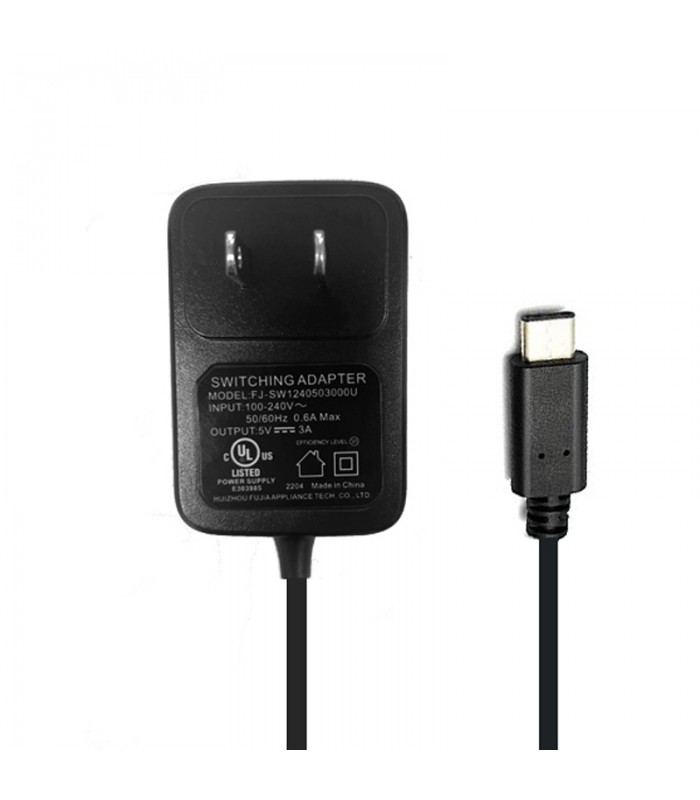 USB-C AC/DC 5V,3A Adaptateur d'alimentation (cUL)