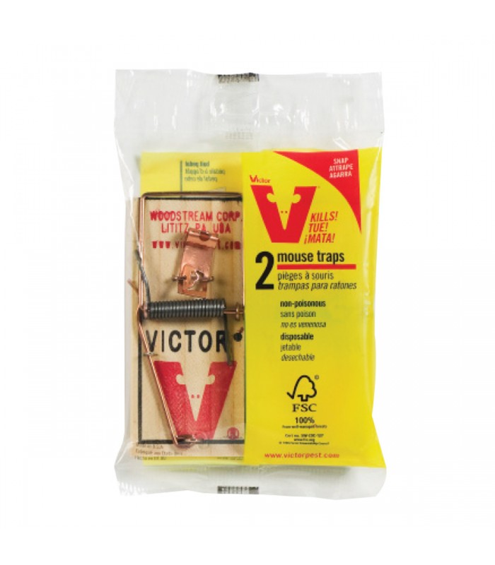 Victor Mouse Trap Wooden Metal Pedal - Pack of 2