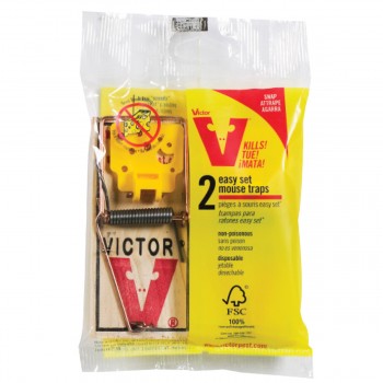 Victor Mouse Trap Wooden with Scent pedal - Pack of 2