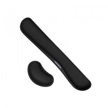 VicTsing Ensemble 2 en 1 pour souris, clavier, repose-poignet et repose-mains confortables - Noir