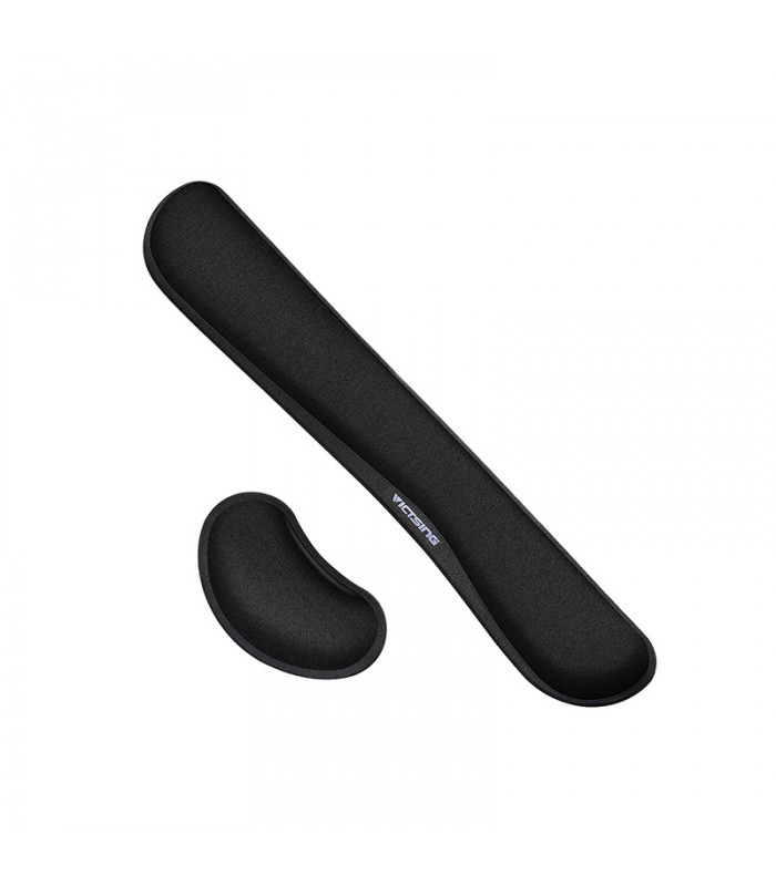 VicTsing Ensemble 2 en 1 pour souris, clavier, repose-poignet et repose-mains confortables - Noir