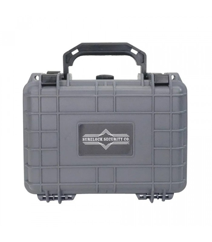 Waterproof Reinforced Polypropylene Case with Foam Interior - 152 mm x 203 mm x 89 mm - Grey