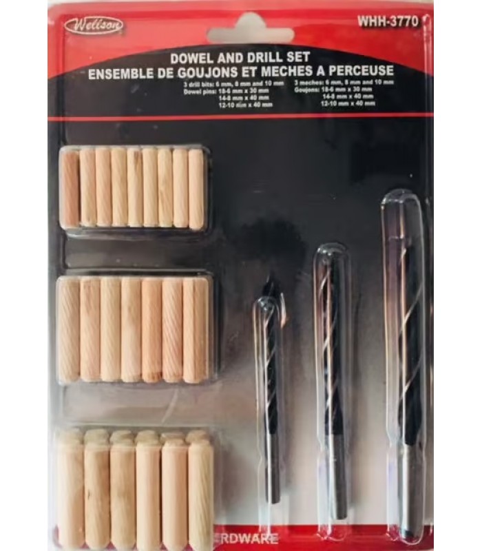 Wellson Dowel and Drill Set