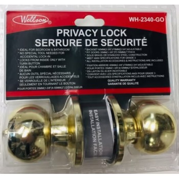 Wellson Privacy Lock - Gold