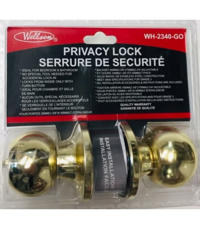 Wellson Privacy Lock - Gold