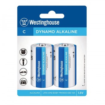 Westinghouse Dynamo Alkaline C Battery - 1.5 V - Pack of 2