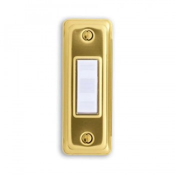 Wired Backlit Push Button - Brass