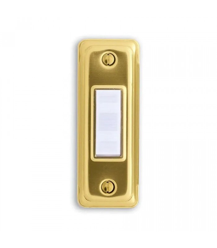 Wired Backlit Push Button - Brass