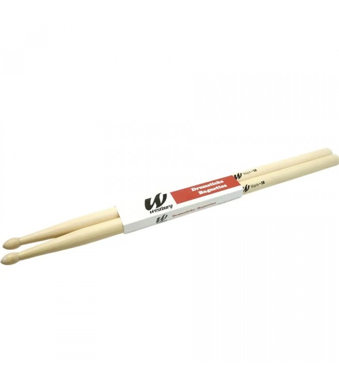 Baguettes à pointe en bois pour batterie - 5B - Paire Baguettes à pointe en bois pour batterie - 5B - Paire