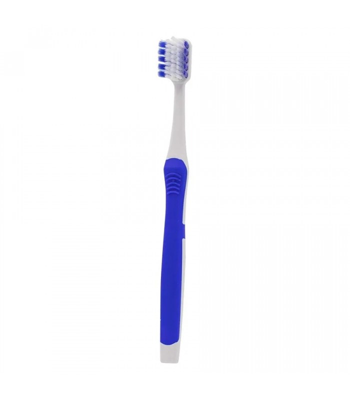 Brosse à dents souple WORLDWIDE DAILY - Bleu et blanc