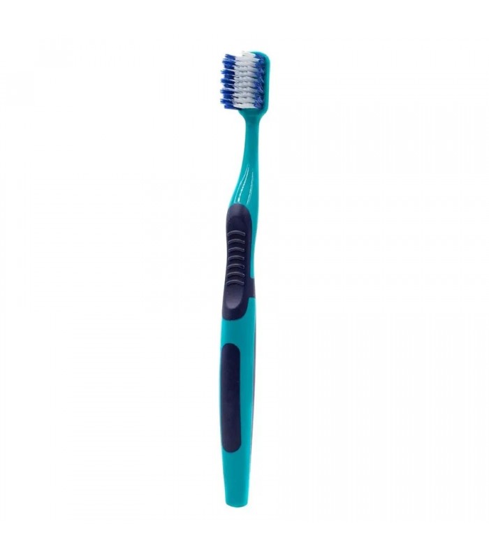 Brosse à dents extra-souple WORLDWIDE DAILY - Bleu et vert