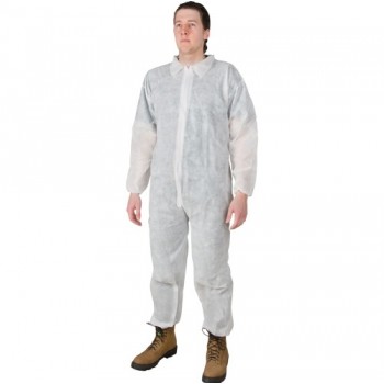 Zenith Coveralls, 2X Large, White, Polypropylene