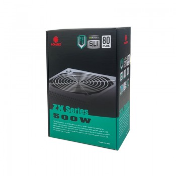 Coolmax ZX-500 Bloc D'alimentation 500 W 80Plus ATX12 V/EPS12 V, ventilateur 140 mm, compatible SLI