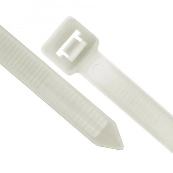 Attache autobloquante en nylon de 36 po. - Blanc - Paquet de 15