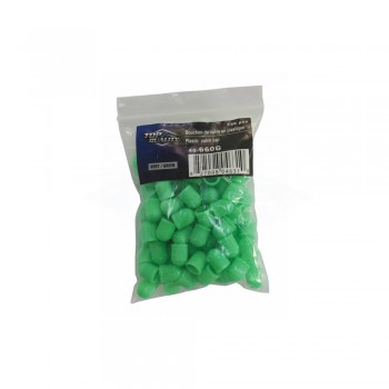Top Quality Bouchons de valve en plastique verts – 100 unités