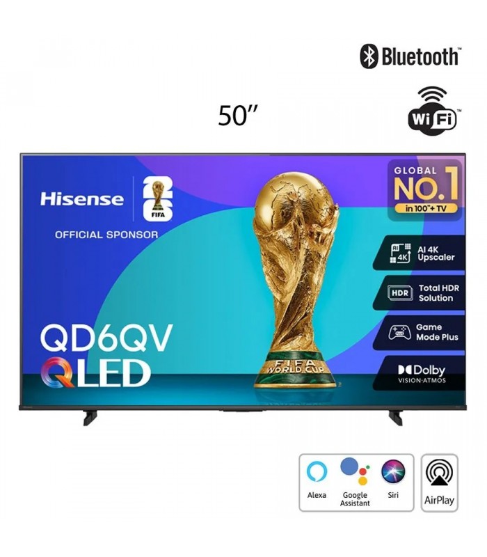 Téléviseur intelligent QLED HISENSE 50QD6QV - 4K UHD - 50 po - Recertifié Téléviseur intelligent QLED HISENSE 50QD6QV - 4K UHD - 50 po - Recertifié