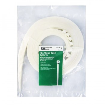 Attaches auto-bloquantes en nylon - 48 po. - Certifié Plénum - Paquet de 15