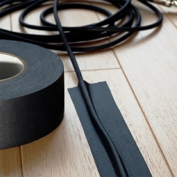 AddTools Ruban adhésif en tissu avec fini mat - 5 cm x 30 m - Noir