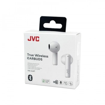 JVC Écouteurs boutons Bluetooth avec boîtier de charge - Blanc