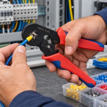 AddTools Pince à sertir avec terminaux virole - Carré - 22-7 AWG - 1200 pièces