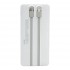 Wellson 18W Power Bank with Built-In USB-C/Lightning Cables - 10,000 mAh