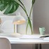 Lampe de bureau GLOBE Willow à tête pivotante - 38,1 cm - Blanc et or