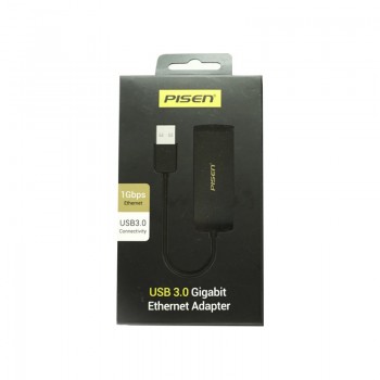 Pisen TS-E101 Adaptateur Ethernet Gigabit USB 3.0 – Noir