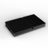 R8 GT302 Clavier portable Bluetooth sans fil pliable ultra-mince à 64 touches avec pavé tactile, interrupteurs à ciseaux et batterie rechargeable – Noir
