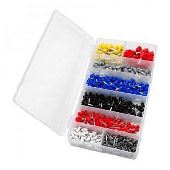 AddTools Assortiment de terminaux virole isolés - 22-7 AWG - 800 pièces