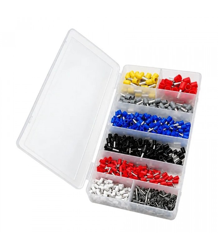 AddTools Assortiment de terminaux virole isolés - 22-7 AWG - 800 pièces