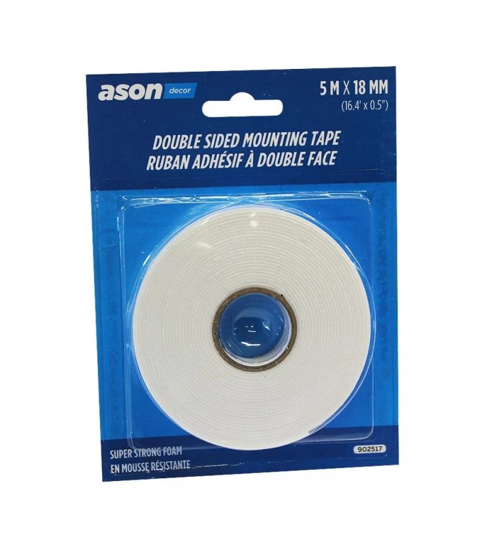 Ason Decor Ruban adhésif double face en mousse - 5 m