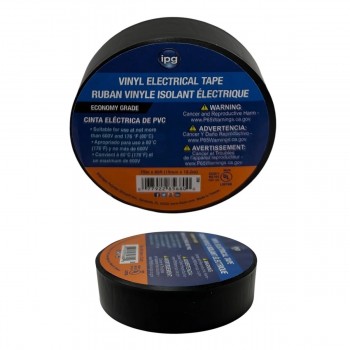 Ruban Isolant Électrique en Vinyle 19mm x 18,2m – Noir