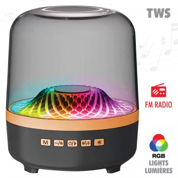 Escape Enceinte TWS sans fil avec spectacle lumineux RGB dynamique