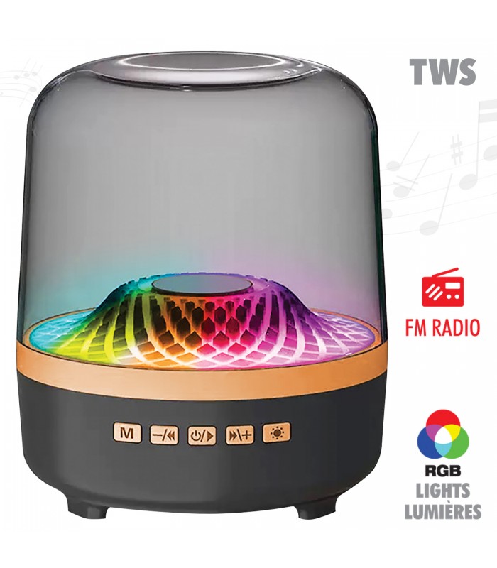 Escape Enceinte TWS sans fil avec spectacle lumineux RGB dynamique