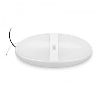 Plafonnier DEL câblé FACON pour VR avec interrupteur - 12 V - Blanc