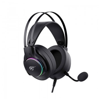 Havit Casque d’écoute de jeu H2007U filaire USB 7.1 avec éclairage RGB et microphone – Noir