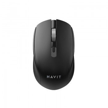 Havit Souris sans fil MS51WB – Bluetooth 5.1 et 2,4 GHz, 5 boutons, rechargeable, noire