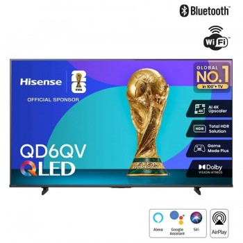 Téléviseur intelligent QLED HISENSE 58QD6QV - 4K UHD - 58 po - Recertifié
