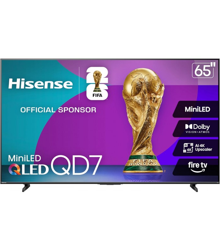 Hisense Téléviseur intelligent Fire TV classe QD7 Mini-LED 4K UHD 65 po. - Recertifié