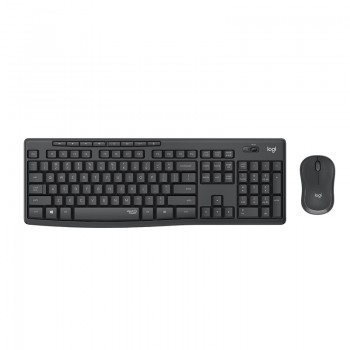 Logitech MK295 Ensemble clavier et souris sans fil avec technologie SilentTouch, pavé numérique complet, suivi optique avancé – Graphite (Remis à neuf)
