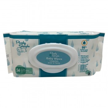 Purely Simple – Lingettes pour bébés, 17,8 × 17,4 cm - 56 lingettes