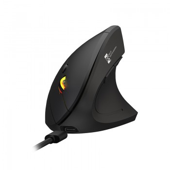 R8 X3 Souris sans fil verticale double mode 2,4 GHz + Bluetooth – Noire