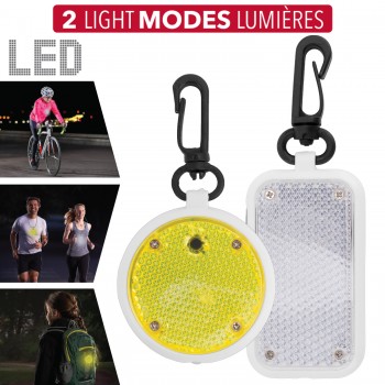 RCA Réflecteur lumineux LED de sécurité avec pince - 2 modèles asst.